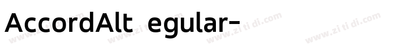 AccordAlt Regular字体转换